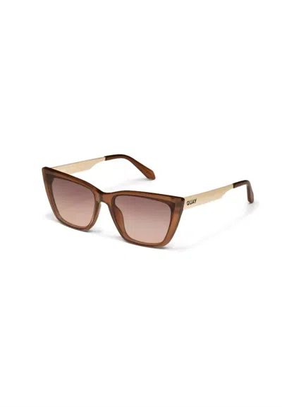 Quay Women's Call The Shots Remixed Sunglasses In Coffee/brown Fawn