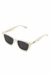 Quay Women's Call The Shots Sunglasses In Bone/black Polarized In Neutral