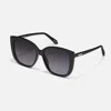 Quay Women's Ever After Sunglasses In Matte Black/smoke Polarized In Multi