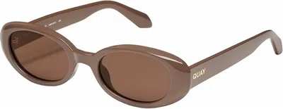 Quay Women's Felt Cute Sunglasses In Doe/brown In Multi