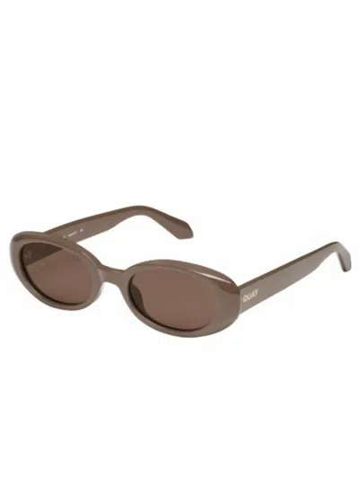 Quay Women's Felt Cute Sunglasses In Doe/brown Np In Multi