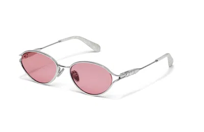 Quay Women's Formal Affair Adorned Sunglasses In Silver/peony