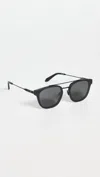 Quay Women's Getaway Sunglasses In Matte Black/ Black Polarized In Black