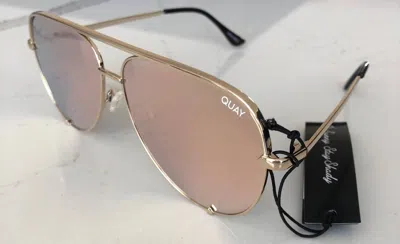 Quay Women High Key Mini Aviator In Gold/gold