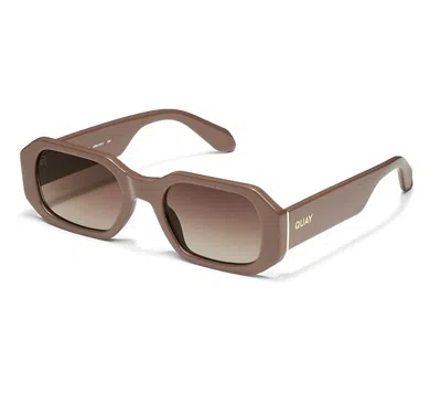 Quay Women's Hyped Up 53mm Gradient Square Sunglasses In Doe/ Brown