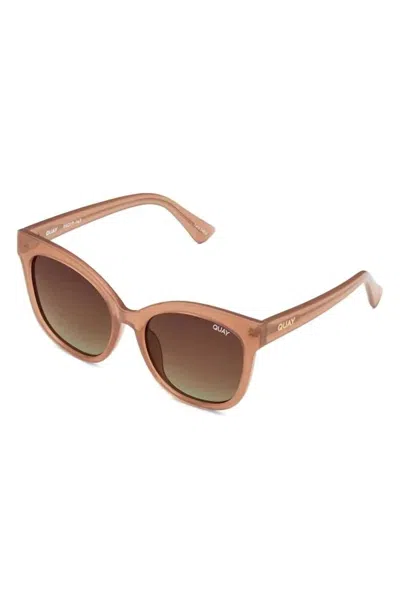 Quay Women's It's My Way Sunglasses In Oat/brown Polarized In Beige