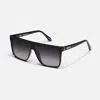 Quay Women's Nightfall Square Polarized Sunglasses In Black/smoke In Black