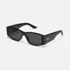 Quay Women's Not My Fault Square Non-polarized Sunglasses In Black Smoke In Black