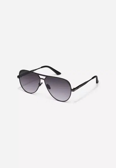 Quay Women's Open Tab Sunglasses In Black/smoke In Multi