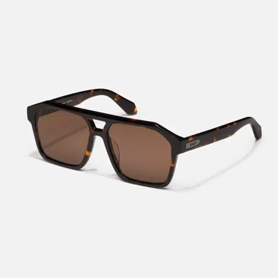 Quay Women's Soundcheck Sunglasses In Dark Tort Frame / Brown Lens