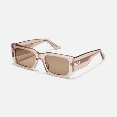 Quay Women's Tell Me More Sunglasses In Doe/tan In Yellow