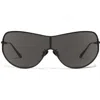 Quay X Guizio Balance 51mm Shield Sunglasses In Neutral