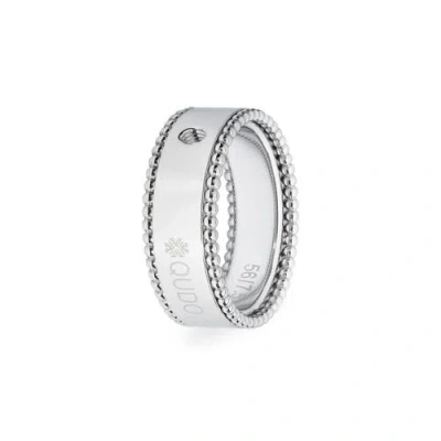 Qudo Basic Ring Punto In Metallic