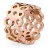 Qudo Women's Basic Ancona Ring In Rosegold In Pattern