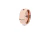 Qudo Women's Basic Big Ring In Rose Gold In Pattern