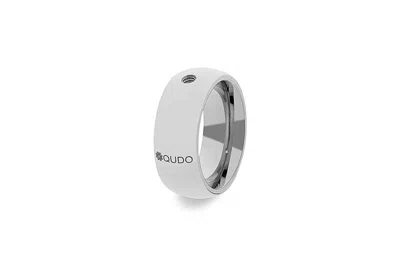 Qudo Women's Basic Big Ring In Silver