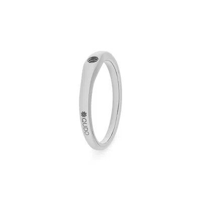 Qudo Women's Basic Fine Ring In Silver In Metallic