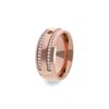 Qudo Women's Basic Lecce Ring In Rose Gold In Gold