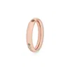 Qudo Women's Basic Small Ring In Rose Gold In Gold