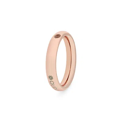 Qudo Women's Basic Small Ring In Rose Gold
