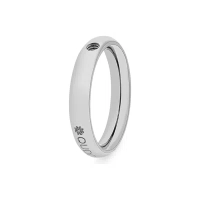 Qudo Women's Basic Small Ring In Silver In Gray