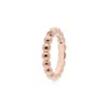 Qudo Women's Basic Veroli Ring In Rose Gold In Multi