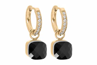 Qudo Women's Firenze Deluxe Earrings In Jet In Multi