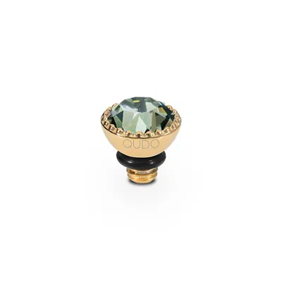 Qudo Women's Ghiare Interchangeable Topper In Black Diamond In Gold