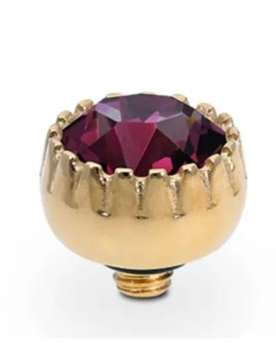Qudo Women's London 8mm Jewelry Topper In Purple/gold