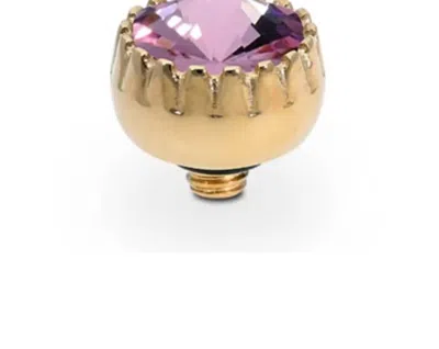 Qudo Women's London 8mm Jewelry Topper In Purple/rosegold In Gold