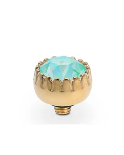 Qudo Women's London Topper 8mm In Silky Sage Delite Rosegold In Gold