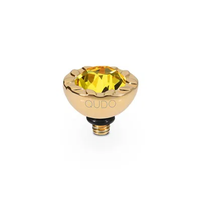 Qudo Women's Melara Interchangeable Topper In Light Topaz In Gold