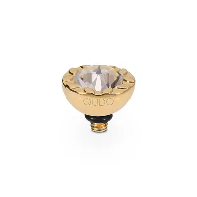 Qudo Women's Melara Ring Topper In Silk In Transparent