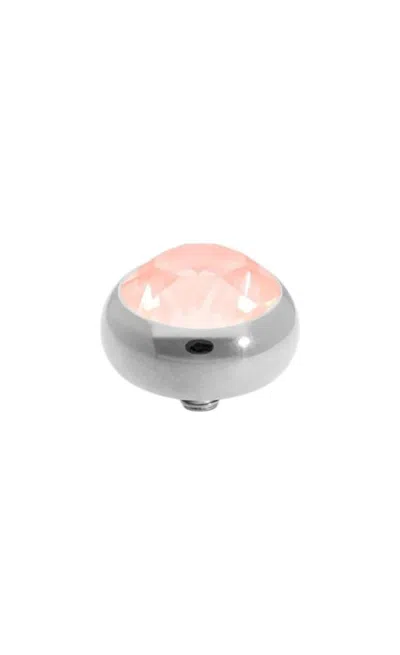 Qudo Women's Sesto 10mm Jewelry Topper In Flamingo Ignite Silver In Blue