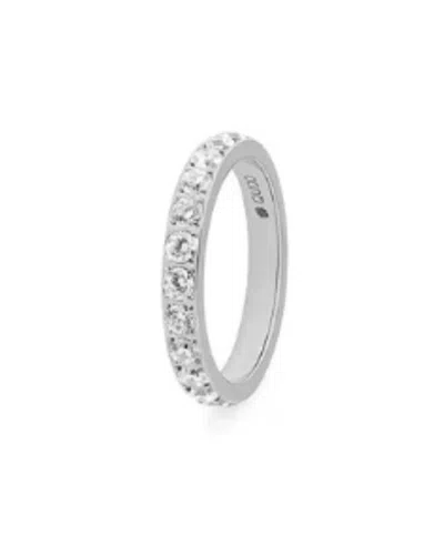 Qudo Women's Spacer Eternity Ring In Silver In Metallic
