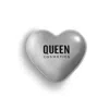 Queen Cosmetics Sublime Hearts Refillable Compact - Metallic Silver In Silver