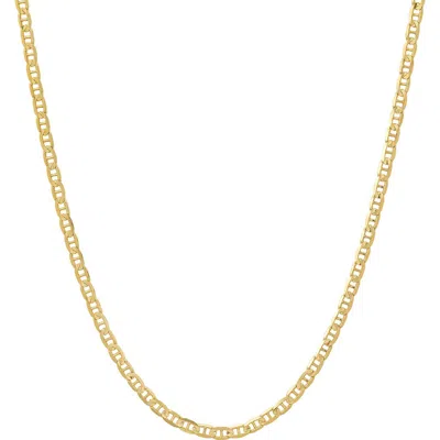 Queen Jewels 14k Gold 18" Mariner Chain Necklace