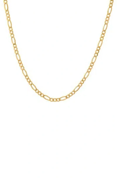 Queen Jewels 14k Gold 20" Figaro Chain Necklace