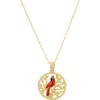 Queen Jewels Cardinal Pendant Necklace