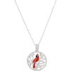 Queen Jewels Cardinal Pendant Necklace