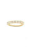 Queen Jewels Cubic Zirconia Multicut Band Ring In Gold