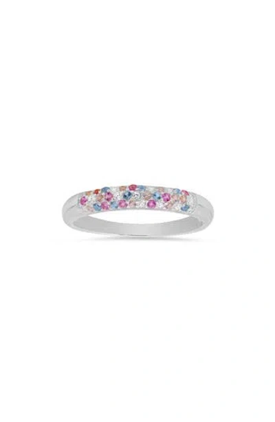 Queen Jewels Cubic Zirconia Pavé Ring In Silver