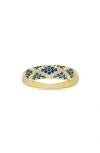 Queen Jewels Cubic Zirconia Pavé Ring In Gold