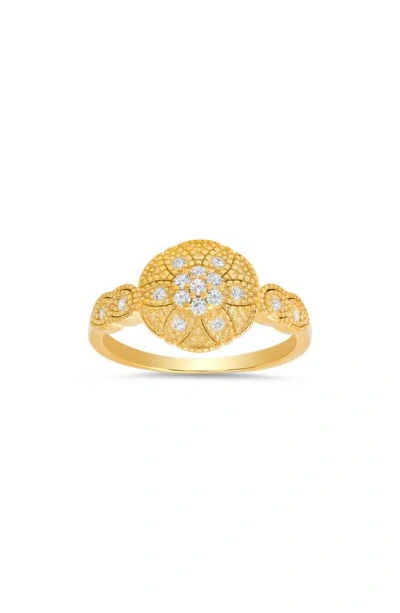 Queen Jewels Floral Ring In Gold