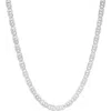 Queen Jewels Italian Chain Necklace In Silver