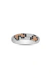 Queen Jewels Leopard Spot Cubic Zirconia Ring In Silver