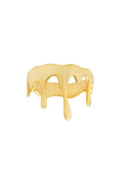 Queen Jewels Melting Band Ring In Gold