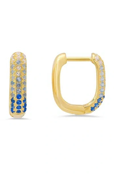 Queen Jewels Ombré Hoop Earrings In Multi