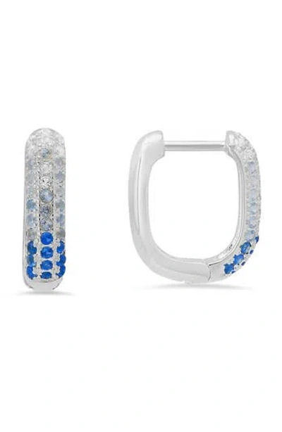 Queen Jewels Ombré Hoop Earrings In Multi