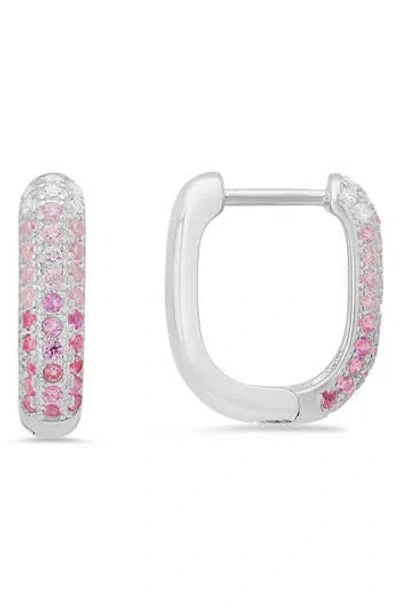 Queen Jewels Ombré Hoop Earrings In Multi
